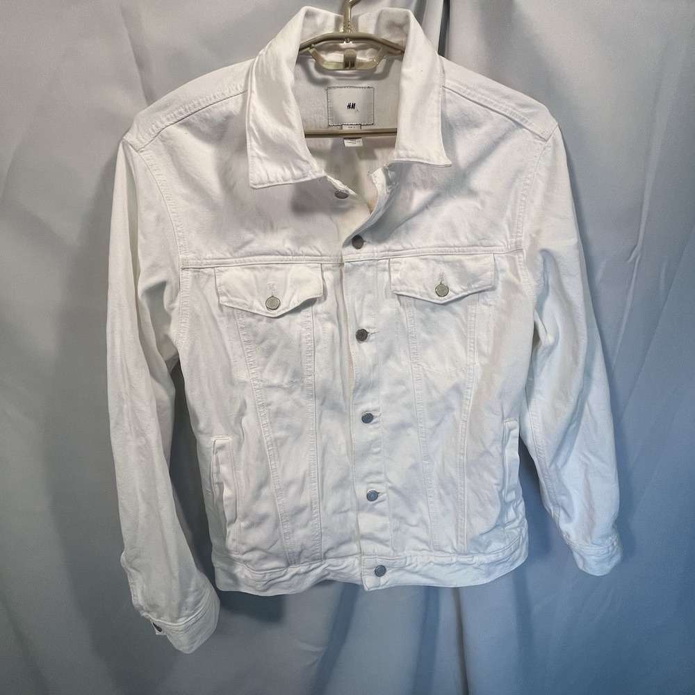 Keith Haring Jacket H&M Limited Edition Mens Size Small Denim Relaxed White - Picture 9 of 14